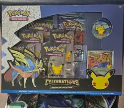 Pokemon TCG Zacian LV X Celebrations Deluxe Pin Collection Box Factory Sealed! - Image 1