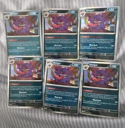Pokemon TCG Perfect Order Gengar Holo 050/088 Lot Of 6 - 1 Reverse Holo, 5 Holo - Image 1