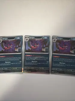 Pokemon TCG Gengar 050/088 Perfect Order (POR) Holo Lot Of 3 - Image 1