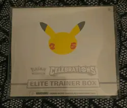 Pokemon Celebrations Elite Trainer Box ETB 25th in protected case NEW SEALED 820650809439 - Image 1