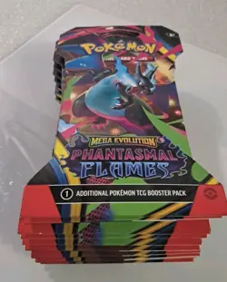10X POKEMON TCG: MEGA EVOLUTION Phantasmal Flames Booster Pack (Factory Sealed) - Image 3