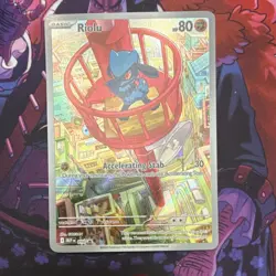 Pokemon Riolu 010 Accelerating Stab Full Art Promo Holo Me: Mega Evolution 80 HP - Image 1