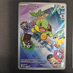 Pokemon First partners Series 1 Turtwig Piplup Chimcar Illustration Promo Set NM - Image 3