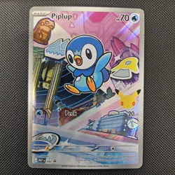 Pokemon First partners Series 1 Turtwig Piplup Chimcar Illustration Promo Set NM - Image 5