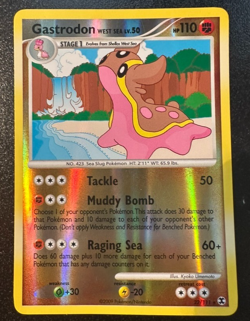 Pokemon GASTRODON WEST SEA 22/111 Reverse Holo (2009 Rising Rivals) LP/Light - Image 1