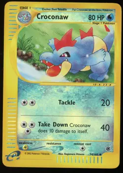 Pokemon 2002 Expedition - Croconaw - Reverse Holo - 74 - Image 1