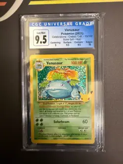 Venusaur 15/102 Celebrations Classic Collection - CGC 9.5 (3974029199) Pokemon - Image 1