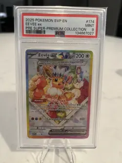 Eevee Ex Super-Premium Collection Pokemon En-Sv Black Star SVP174 PSA 9 - Image 1