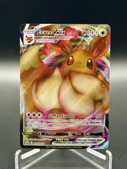 Pokemon TCG Eevee VMAX SWSH087 Sword Shield Promo CREASE - Image 1