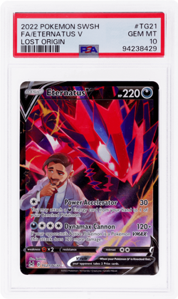 2022 Pokemon Sword and Shield Lost Origin Trainer Gallery Eternatus V PSA 10 - Image 1