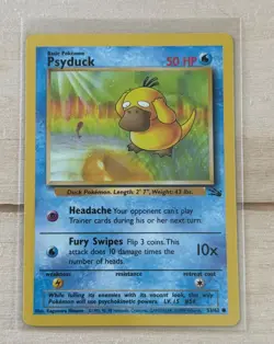 Pokemon Unlimited Fossil: Psyduck 53/62, NM_MT - Image 1