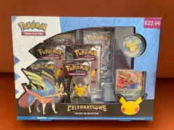 Pokemon TCG Celebrations Zacian Deluxe Pin Collection Box 25th Sealed - Image 1