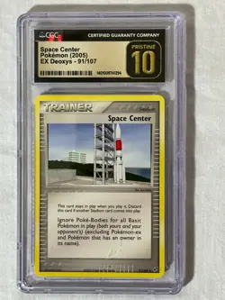 Pokemon Space Center 91/107 EX Deoxys (2005) - CGC PRISTINE 10 - Image 1
