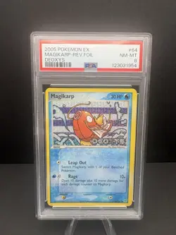 2005 Magikarp Reverse Foil Deoxys #64 PSA 8 Pokemon - Image 1