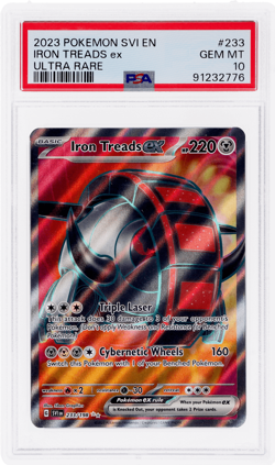 2023 Pokemon Scarlet and Violet Iron Treads Ex #233 PSA 10 - Image 1