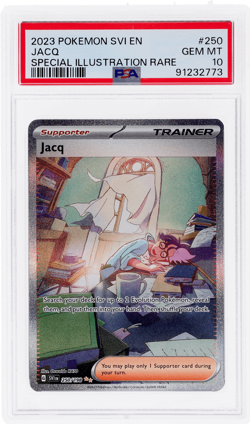 2023 Pokemon Scarlet and Violet Jacq #250 PSA 10 - Image 1
