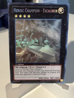 GHOST RARE Heroic Champion - Excalibur 1st Edition REDU-EN041 Yugioh Holo - LP - Image 1
