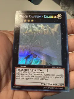 GHOST RARE Heroic Champion - Excalibur 1st Edition REDU-EN041 Yugioh Holo - LP - Image 4