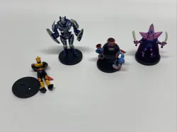 USED Yugioh Dungeon Dice Monsters Figures Lot(4) Gearfried, Strike Ninja, Knight - Image 1