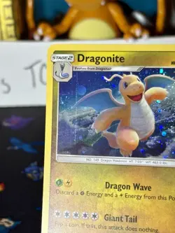 Pokemon Tcg: Dragonite Sun & Moon 96/149 Cosmos Holo W/ Galaxy Swirl Promo Wow!! - Image 4