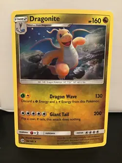 Dragonite 96/149 Pokemon Sun & Moon Cosmos Holo Rare - Image 1