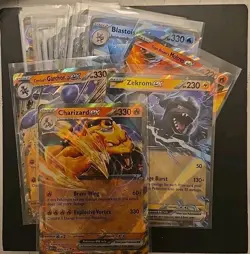 Pokemon TCG EX Lot (100 Cards) All Mint Sleeved Various Sets Charizard Zekrom ++ - Image 1