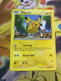 Pikachu 20/108 Roaring Skies XY 2015 Pokemon TCG Card NM - Image 1