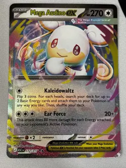 Pokemon Mega Audino EX 172/217 ASCEN Full Art Holo Rare 2016 270HP - Image 1
