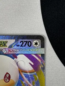 Pokemon Mega Audino EX 172/217 ASCEN Full Art Holo Rare 2016 270HP - Image 3
