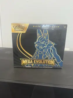 Pokemon TCG Mega Evolution Mega Lucario ETB Factory Sealed Box - Image 1