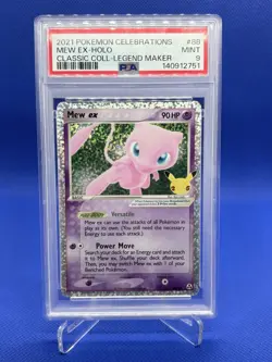 Pokemon TCG Mew ex Celebrations Classic Collection 88/92 Holo PSA 9 90 HP - Image 1