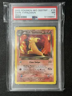 Pokemon TCG Dark Typhlosion Neo Destiny 10/105 Holo Rare Unlimited - Image 1
