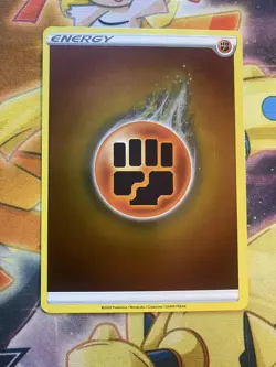 Pokemon Card 2020 Reverse Holographic Fighting Energy NM / LP - Image 1