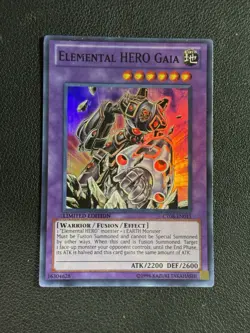Yugioh Elemental HERO Gaia CT08-EN011 Super Rare Limited - NM - Image 1