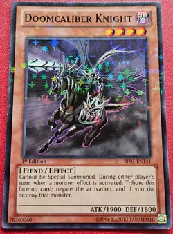 1x Yu-Gi-Oh! Doomcaliber Knight - BP01-EN141 - Starfoil Rare - 1st Edition - NM - Image 1