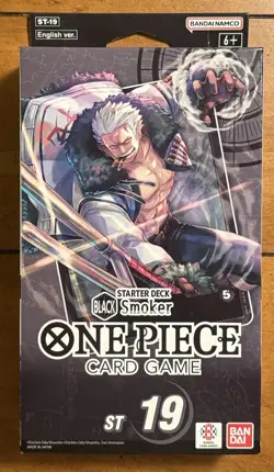 One Piece TCG Black Smoker Starter Deck (ST-19) Brand New Sealed With PRB01 Pack - Image 1