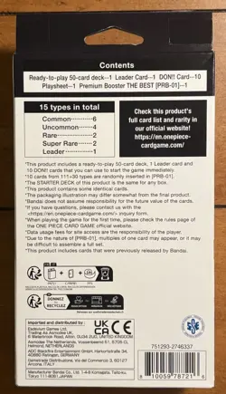 One Piece TCG Black Smoker Starter Deck (ST-19) Brand New Sealed With PRB01 Pack - Image 3