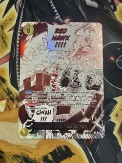 One Piece CCG Gum-Gum Fire-Fist Pistol Red Hawk MANGA EVENT OP11-114 - NM+ - Image 1