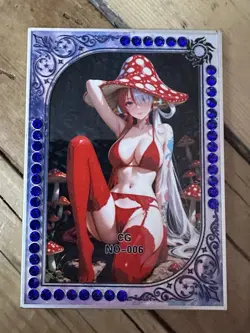 One Piece CCG Goddess Uta Metal Card - Mushroom Hat Red Lingerie /45 - Image 1
