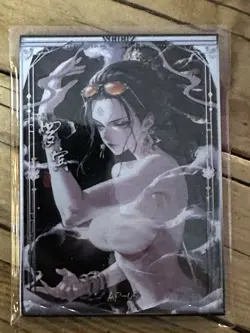 One Piece CCG Goddess Nico Robin Metal Card - Magical Mystical Smoke - Image 1