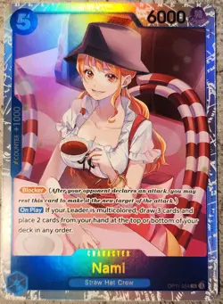 ONE PIECE TCG! NAMI A FIST OF DIVINE SPEED SR OP11-054 IN HAND!!! - Image 1