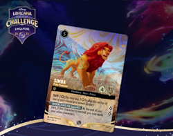 FOIL Simba Pride Protector Top 32 Promo DLC Taipe, VERY RARE, Lorcana Card - Image 2