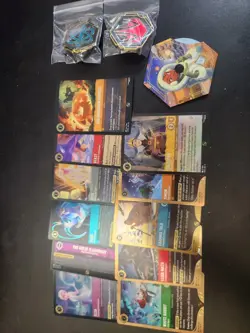 Disney Lorcana Promo Cards X11 Pins Spindown - Image 1