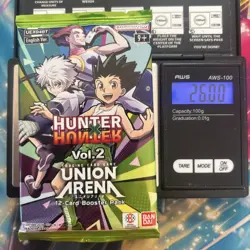 Heavy 26.00g Union Arena Sealed Hunter X Hunter Vol. 2 Booster Pack - Image 1