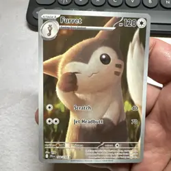 Furret 168/159 Sv09: Journey Together Illustration Rare Holo Pokemon Tcg NM - Image 1