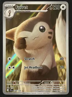 Pokemon TCG Furret 168/159 Illustration Rare - Journey Together - Pack Fresh ✅ - Image 1