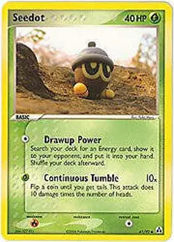 Pokemon ex Legend Maker 61/92 Seedot Card - Image 1