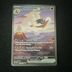 Charizard ex 199/165 Scarlet & Violet 151 Full Art Holo EX 330HP English Card - Image 1