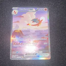 Charizard ex 199/165 Scarlet & Violet 151 Full Art Holo EX 330HP English Card - Image 2