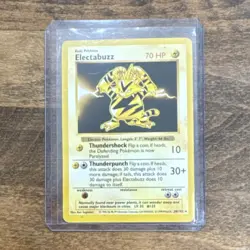 Pokemon Electabuzz Base Set Shadowless 70 HP Rare Unlimited Card 20/102 English - Image 1